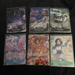 One Piece Card Lot Of 6 SEC ALT ART OP10 OP11 - Image 1