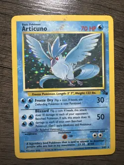 Pokemon TCG Articuno Card Basic Holo Rare 70 HP 2nd Edition 234/62 - Image 1