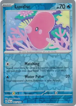 Luvdisc 047/193 Reverse Holo Paldea Evolved PAL Pokemon Card NM - Image 1