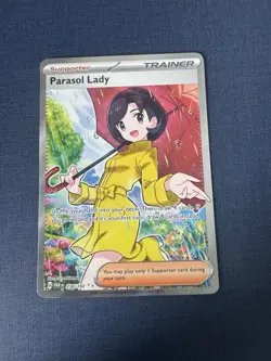 Pokemon TCG Parasol Lady Paradox Rift Holo Ultra Rare Card 238/182 NM Condition - Image 1
