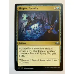 MTG Magic The Gathering Thopter Foundry Card 222/332 2XM Artifact Mythic Rare 20 - Image 1
