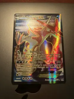2016 Pokemon BREAKpoint Gyarados EX 114/122 XY- Full Art Holo Ultra Rare Card - Image 2