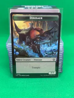 MTG Lost Caverns of Ixalan Commander - Dinosaur 3/3 & City's Blessing [Token] - Image 2