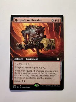 Hexplate Wallbreaker - EXTENDED ART - MTG Phyrexia: All Will Be One: Commander - - Image 1