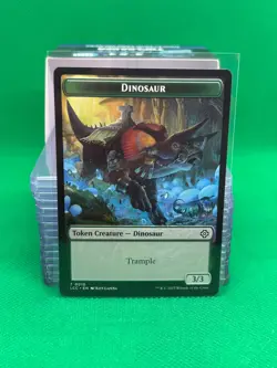 MTG Lost Caverns of Ixalan Commander - Dinosaur 3/3 & Copy [Token] - Image 2
