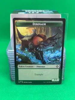 Dinosaur Beast 0011 / Dinosaur 0010 - Token - Lost Caverns - LCC - MTG - Image 2