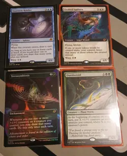 Mtg Edge Of Eternities Lot Of 4. Exalted Sunborn. Terrasymbosis. Quantum Riddler - Image 1