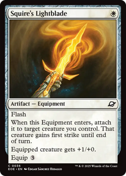 Squire's Lightblade [Edge of Eternities] Magic MTG - Image 1