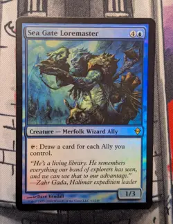 Sea Gate Loremaster FOIL | Zendikar | NM | Magic the Gathering : MtG EDH Ally - Image 1