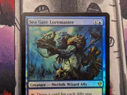 Sea Gate Loremaster FOIL | Zendikar | NM | Magic the Gathering : MtG EDH Ally - Image 3