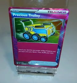 Precious Trolley 185/191 Surging Sparks Holo Ace Spec Rare Pokemon TCG - Image 1