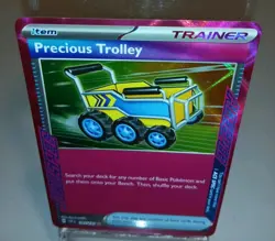 Precious Trolley 185/191 Surging Sparks Holo Ace Spec Rare Pokemon TCG - Image 2