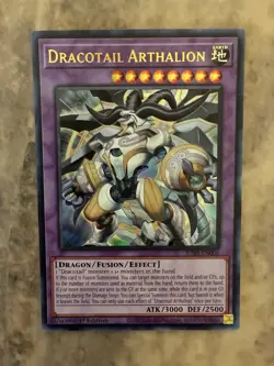 Yugioh! TCG - Dracotail Arthalion - Ultra Rare - JUSH-EN006 - Justice Hunters - Image 1