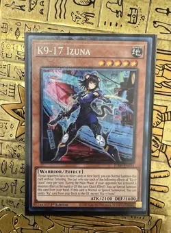Yugioh! K9-17 Izuna - JUSH-EN031 Collector's Rare 1st Edition NM - Image 1