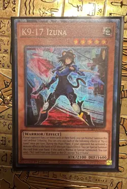 Yugioh! K9-17 Izuna - JUSH-EN031 Collector's Rare 1st Edition NM - Image 3