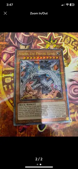 Yugioh nibiru the primal being new art quarter century rare 1st edition - Image 3