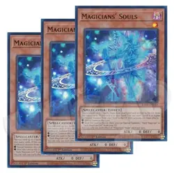 Yugioh - Magicians' Souls x 3 - 1st Edition Super Rare NM - Free Holo Card - Image 1