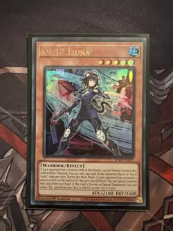 Yugioh! K9-17 Izuna - JUSH-EN031 Ultra Rare 1st Edition NM - Image 1