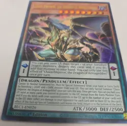 Yugioh Chaos Emperor, the Dragon of Armageddon BLC1-EN026 Ultra Rare 1st - Image 1