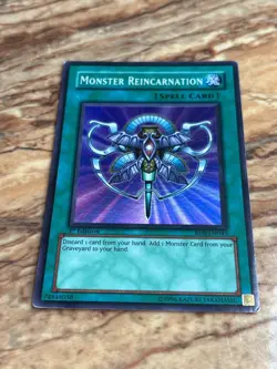 Yugioh Monster Reincarnation Holo Card RDS-EN045 Super Rare 1st Edition MP - Image 3