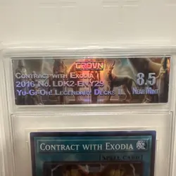 YUGIOH 2016 Contract with Exodia LDK2-ENY29 legendary Decks Graded 8.5 NM - Image 4