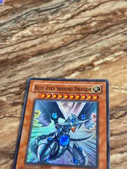 Yugioh Blue-Eyes Shining Dragon Holo Card MOV-EN001 Limited Edition HP - Image 2