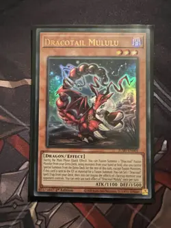 Yugioh! Dracotail Mululu - JUSH-EN005 Ultra Rare 1st Edition NM - Image 1