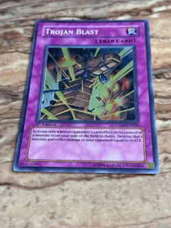 Yugioh! Trojan Blast CDIP-EN056 Holo Card 1st Edition Ultimate Rare LP - Image 3