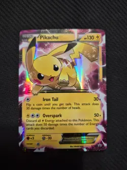 RARE PIKACHU EX - XY84 - XY PROMOS (PR) NEAR MINT CONDITION CARD - Image 1