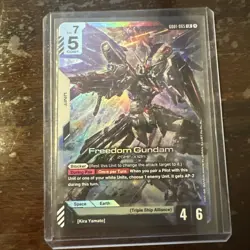 Gundam Card Game - Freedom Gundam - Newtype Rising - GD01-065 LR - NM - Image 1