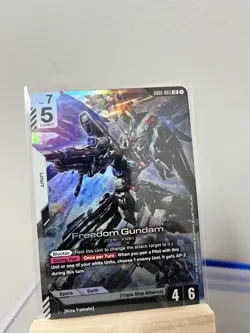 Gundam Card Game - Freedom Gundam - Newtype Rising - GD01-065 LR - NM - Image 1