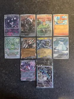 Pokemon Card Lot Of 10 Black Bolt And White Flame Full Arts Victini Zekeom Ex - Image 1