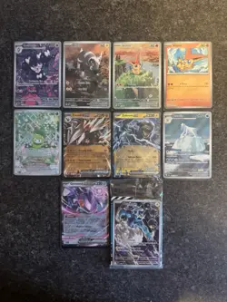 Pokemon Card Lot Of 10 Black Bolt And White Flame Full Arts Victini Zekeom Ex - Image 2