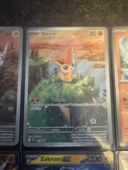 Pokemon Card Lot Of 10 Black Bolt And White Flame Full Arts Victini Zekeom Ex - Image 5