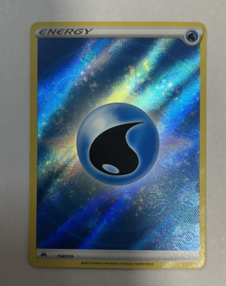 2023 Pokemon Crown Zenith #154/159 Water Energy HOLO Texture Card NEAR MINT - Image 1