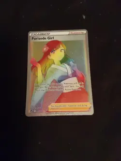 Pokemon TCG Furisode Girl Silver Tempest Holo Card 205/195 Secret Rare - Image 1