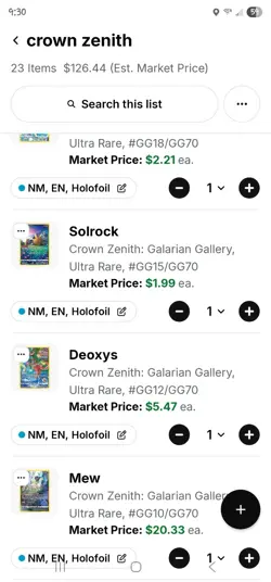 Crown Zenith Holo, Full Art And Galarian Gallery 26 Card Lot - Image 3