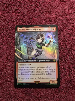 MTG Yuffie, Materia Hunter 0158 Extended Art Final Fantasy Foil - Image 1