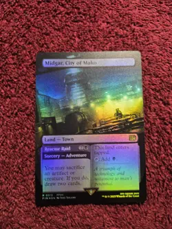 MTG Midgar, City Of Mako 0313 Extended Art Final Fantasy Foil - Image 1