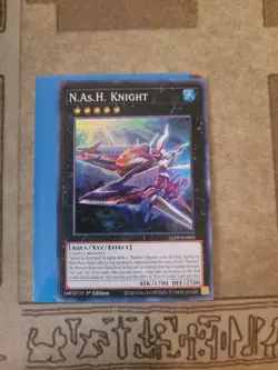 YUGIOH N.AS.H. KNIGHT LED9-EN003 SUPER 1ST ED NM - Image 2