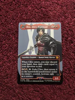 MTG Clive, Ifrit's Dominant 0385 (Borderless) Final Fantasy Non Foil - Image 1