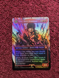 MTG Clive, Ifrit's Dominant 0318 (Showcase) Final Fantasy Foil - Image 1