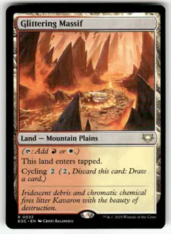 GLITTERING MASSIF #22 (RARE) MTG COMMANDER: EDGE OF ETERNITIES - Image 1