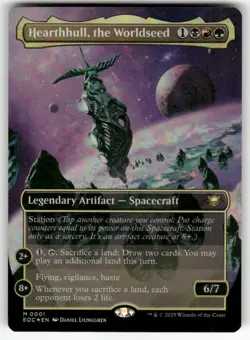 HEARTHHULL THE WORLDSEED BORDERLESS FOIL MYTHIC MTG COMMANDER EDGE OF ETERNITIES - Image 1