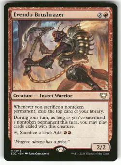 EVENDO BRUSHRAZER #10 (RARE) MTG COMMANDER: EDGE OF ETERNITIES - Image 1