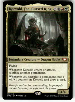 KORVOLD, FAE-CURSED KING #120 (MYTHIC) MTG COMMANDER: EDGE OF ETERNITIES - Image 1
