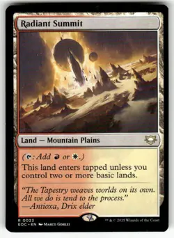 RADIANT SUMMIT #43 (RARE) MTG COMMANDER: EDGE OF ETERNITIES - Image 1