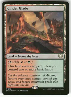 CINDER GLADE #154 (RARE) MTG COMMANDER: EDGE OF ETERNITIES - Image 1