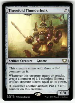 THREEFOLD THUNDERHULK #145 (RARE) MTG COMMANDER: EDGE OF ETERNITIES - Image 1