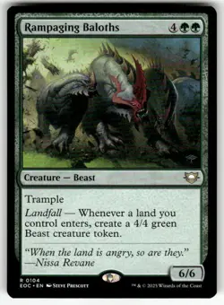 RAMPAGING BALOTHS #104 (RARE) MTG COMMANDER: EDGE OF ETERNITIES - Image 1